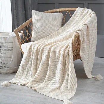 Nordisk stil, sofa, tæppe dækker tæppe kontor siesta sjal tæppe strikket uld tæppe fritid aircondition tæppe 194225