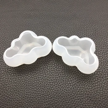 3D-Cloud Form Fondant Kage Silikone Formen Aroma gipsform Bil Dekoration Cloud Sæbe Gips Forme 194715
