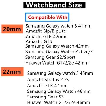 Metal Band Til Samsung Galaxy se 3 45mm 41mm/Aktiv 2 46mm/42mm Gear S3/amazfit 20mm 22mm armbånd Huawei GT/2/2e/pro rem 194787