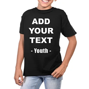 Børn Tilpassede Digitale print T-Shirt Unge Ultra Blød Baby Tilpasset Din Egen Design T-shirt til Drenge og Piger DIY Bomuld Tøj 19506
