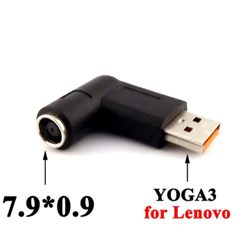 1STK DC power jack 5.5 * 2.1 / 7.9*5.4 7.9 *0.9 mm kvinde til USB-mandlige-adapter stik til Lenovo Yoga3 PRO yoga 3 4 11 Bærbar