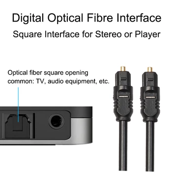 Digital Optisk Lyd Kabel-Adapter Toslink Forgyldt 1m 1,5 m 2m SPDIF Kabel til blu-ray, PS3, XBOX DVD-Kabler, Adapter Ny 20109