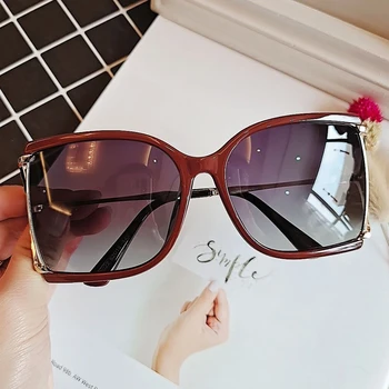 2021 Nye Luksus Mærke Overdimensionerede Røde Firkantede Sorte Solbriller Til Kvinder Vintage Elegant Bambus Ben Smarte Solbriller Kvindelige Nuancer 20363