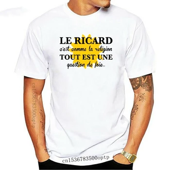 Mænd t-shirt Le Ricard C ' est Comme La Religion Tout Est Une Question De Foie V2 Kvinder t-shirt
