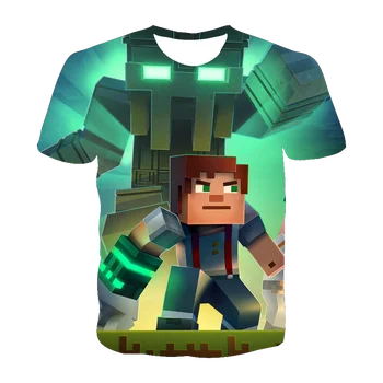 2021 Nye Sommer 3D Drenge Print Sjove T-Shirt Kostume til Børn, Tøj, T-Shirt til Piger Børn Toppe Tøj Baby Sweatshirt 4T-14T