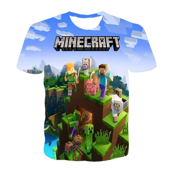 2021 Nye Sommer 3D Drenge Print Sjove T-Shirt Kostume til Børn, Tøj, T-Shirt til Piger Børn Toppe Tøj Baby Sweatshirt 4T-14T