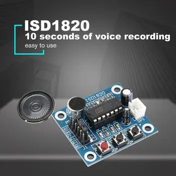 ISD1820 10s Mic Stemme til at Lyde Afspilning af yrelsen Optagelse Optager Modul Kit Mikrofon, Højttaler Højttaler til Arduino