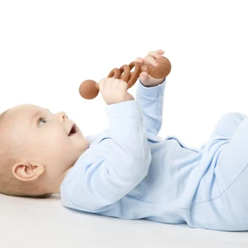 1 STK Træ-Baby Rangle Toy Bøgetræ Begyndervanskeligheder Bære Træ-Ring Produkt Spille Fitnesscenter Montessori Legetøj Puslespil Legetøj Intellektuelle Børn