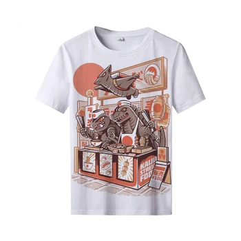 2021 Sjove Japansk Anime Totoro 3D-Print T-Shirt Mænd Japan Animation Toppe Mænd Harajuku Streetwear