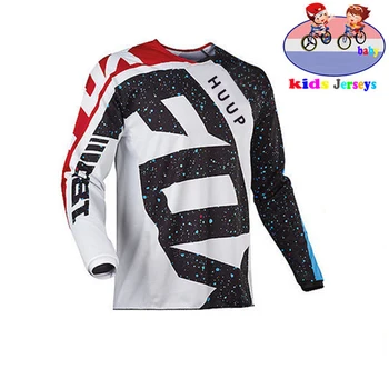 2021 New Kids Hurtig Tør Motocross Jersey Downhil Mountainbike DH Shirt MX Motorcykel Tøj thxp fox MTB jersey T-Shirts