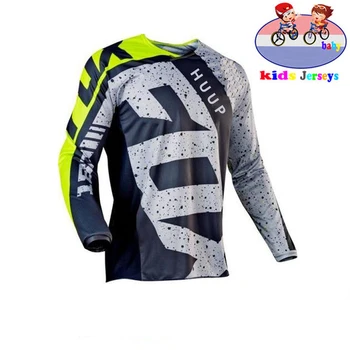 2021 New Kids Hurtig Tør Motocross Jersey Downhil Mountainbike DH Shirt MX Motorcykel Tøj thxp fox MTB jersey T-Shirts