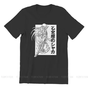 Saint Seiya Knights Of The Zodiac Japansk Anime Shaka Ingen Virgo Tshirt Harajuku Mænd er t-shirts Toppe Cotton Crewneck T-Shirt