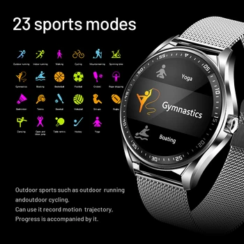 NUOBO Nye 2021 Smart Ur Mænd puls, Blodtryk Oplysninger Påmindelse Sport Vandtæt Smartwatch til Android, IOS Telefon 21563