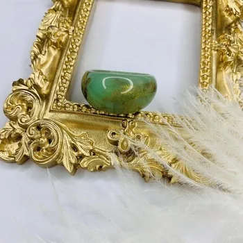 Retro Harpiks Ring Gennemsigtig Akryl Ring Farverige Rektangel Smykker Harpiks Elegante Tilbehør Til Kvinder Vintage Gaver Ring P6Q0