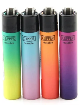 Slibeskive Oprindelige Clipper Butan Lighter Nylon Fakkel Cigarettænder Genopfyldelig gaslighter til Opbevaring 22497