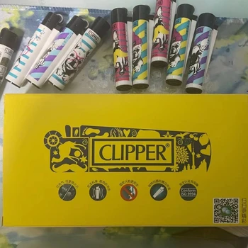 Slibeskive Oprindelige Clipper Butan Lighter Nylon Fakkel Cigarettænder Genopfyldelig gaslighter til Opbevaring