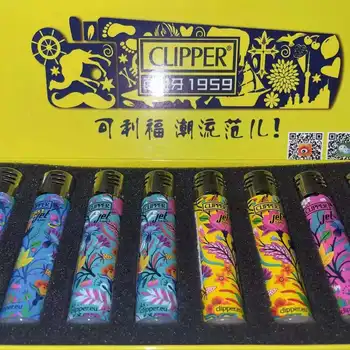 Slibeskive Oprindelige Clipper Butan Lighter Nylon Fakkel Cigarettænder Genopfyldelig gaslighter til Opbevaring