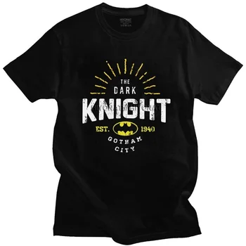 Vintage The Dark Knight T-Shirt til Mænd, Bomuld, Tshirt Casual t-Shirts, Korte Ærmer Gotham City T-shirt Clothin 2290