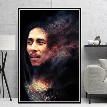 Bob Marley Sanger Stjernede RIP Lærred Maleri Plakat og Cuadros Print Væg Kunst Billede med Hjem Dekoration til stuen Indretning 23085