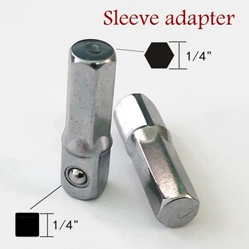 Hex Power Drill Bit Driver Socket Bar Skruenøgle Adapter Udvidelse 1/4