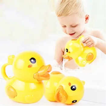 900C Cute Duck Vanding Kan Badekar Toy Vaske Hår For Baby Kid Beach Pool Brusebad 23199