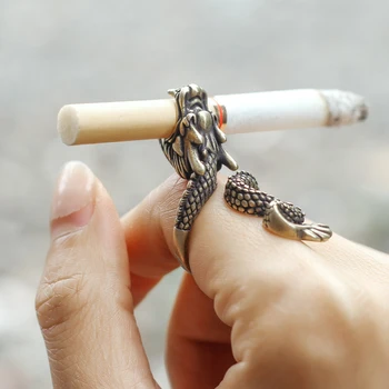 Klip Cigaret Ring Ryger Ring Cigaretholder Kreativ Gave Smykker Ring Cigaretholder 23291