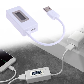 Nyttige Mini Spænding Strøm Tester Meter USB Oplader Mobil PC Batteri Kapacitet Strøm