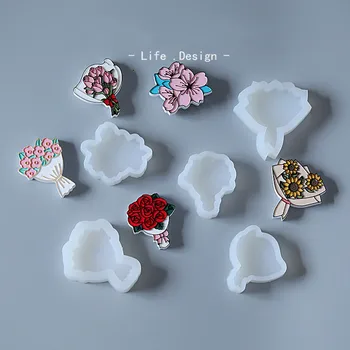 3D Blomst Rose Silikone Fondant Kage form for Sæbe Jelly Mousse Chokolade Dekoration Bagning Af Forme Genanvendeligt materiale 23729