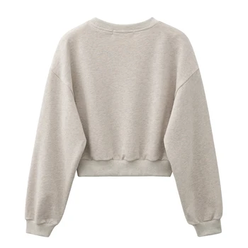 Nyt design 2021 Kvinder mode sweatshirt sæt Casual Forår Sommer Afgrøde top bukser, der passer Bomuld 238