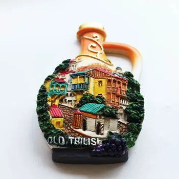 Gamle Tbilisi Køleskabsmagneter Verden Turist-Souvenir-Klistermærker Hjem Indenfor Dekoration 23923