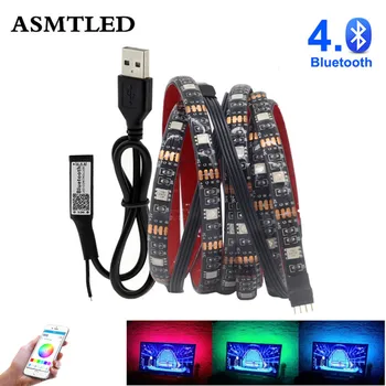 USB LED Strip RGB 5050 Udskiftelige LED-TV Baggrund Belysning 50 CM 1M 2M 3M Fleksibel LED-Lys Med USB IR-Bluetooth Controller