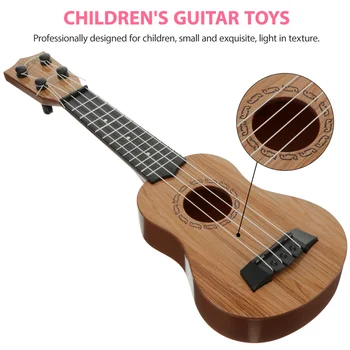 1 stk Træ-Ukulele Nybegynder Akustisk Instrument Børns Legetøj Ukulele, Guitar musikinstrument Til Forret (Assorterede Farver)
