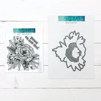 Blomster spåntagende Dør og frimærker Talk box Stencils til DIY Scrapbog Foto Album Papir Kort Dekorative 24487