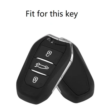 Bil vigtig Sag kulfiber + ABS Smart Fjernbetjening Nøgle Dække Shell For Peugeot 208 308 Og 508 For Citroen C4 Picasso DS3 DS4 DS5 DS6