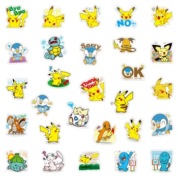 80 pc ' er Pokemon Klistermærker Animationsfilm Pikachu Tegnefilm Vandtæt Stikers Skateboard, Cykel-Guitar, Laptop Børn Stiker Legetøj
