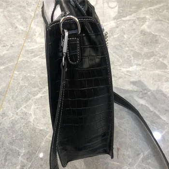 Mode afslappet new style syning mønster i sort og hvid håndtasker mænds afslappet luksus tasker håndtasker