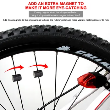 Cykel Bageste Baglygte sadelpinden Montering Justerbar IPX4 Vandtæt Advarsel Magnet Lys Nat Sikker Cykling MTB Cykel Dele