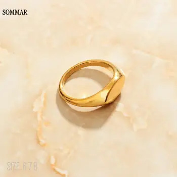 SOMMAR 2021 tendens store Guld farve, størrelse 6 7 8 Pige Fælles Kno Ringe Luksus, mode, enkelhed opal charms