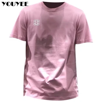 Kortærmet T-shirt i Ren Farve Mercerized Bomuld 2021 Sommer Mode Brand Enkelhed Flerfarvet Fritid Elastisk Slim Mandlige Top Tøj 25321