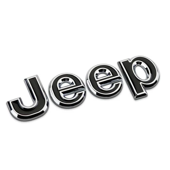 Legering, Jeep Wrangler Logo Grand Cherokee Renegade Patriot Kompas Bil Foran Bageste Bagagerummet Emblem Organ Side Mærkat Tilbehør