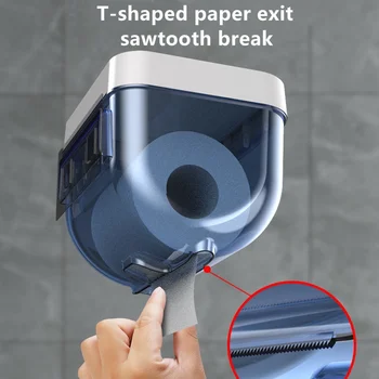 Vægbeslag Papirholder Vandtæt Mobiltelefon Opbevaring Hylde Toilet Papir Storage Rack Væv Badeværelse Max 3 Farver