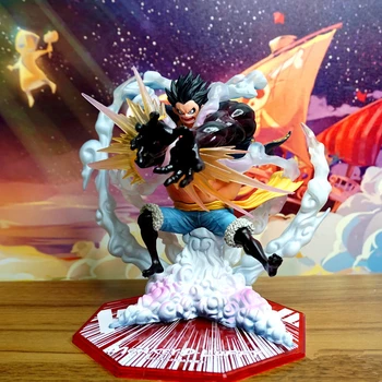 17.5 cm japansk anime i ét stykke figur ét stykke Ruffy statue action figur legetøj GK Ruffy figur Dekoration model Legetøj børne gave