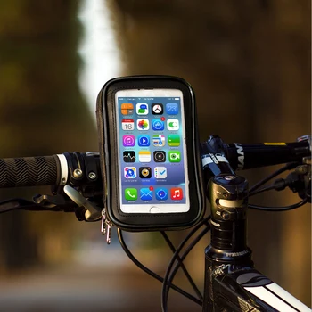Cykel Telefon Support Vandtæt Sag Cykel Motorcykel bakspejl Stand Holder 360° Rotation Til iPhone, Samsung, Huawei Xiaomi 2625