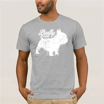 HOT deals sjove t-shirt Cool Kunst Maleri fransk Bulldog Frenchie Bølle Dad T-Shirt tee for mænd 26316