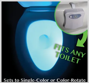 Kroppen Sensing Automatisk Led Motion Sensor Nat Lampe Toilet Bowl Lysbånd Vandtæt Baggrundsbelysning Til Badeværelse Toilet Lys D24 26614