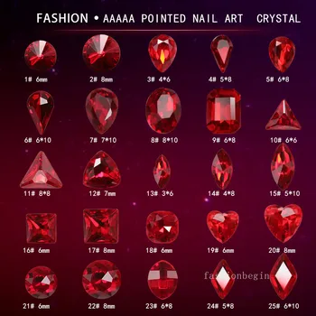 Top kvalitet Blandet former k9 crystal siam punkt tilbage Rhinestones K9 Glas Fancy sten til tøj, Smykker Nail Art Dekoration 2726