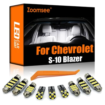 Zoomsee 13Pcs Interiør FØRTE Til Chevrolet S-10 Blazer 1995-2005 Canbus Køretøj Indendørs Dome Læsning Lys fejlfri Auto Lampe Kit