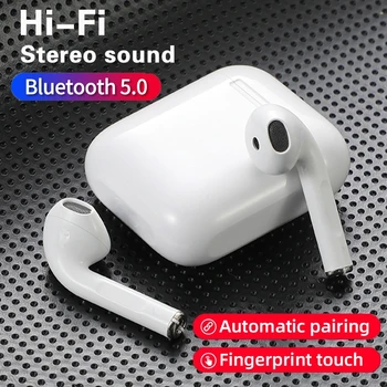 Original i12 tws Stereo Trådløse 5.0 Bluetooth-Hovedtelefoner Headset Med Øretelefoner Opladning Boks Til iPhone og Android-smartphones Xiaomi