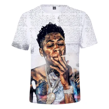 Hip Hop Rapper YoungBoy Aldrig Brød Igen T-Shirt Camisetas Hombre 3D-Print Casual Korte Ærmer Streetwear Oversized T-shirt 27832