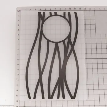 Nye Ankomst Scrapbog Uregelmæssig Linje, Cirkel Design DIY Papir Opskæring Dør Scrapbooking Plast Prægning Mappe